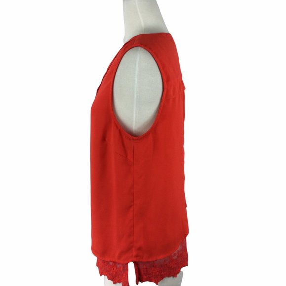 Skies are Blue Deep Peach Layered Tank, Medium - Picture 2 of 8